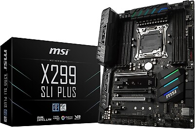 MSI Intel X299 SLI PLUS LGA 2066 DDR4 USB 3.1 SLI ATX Motherboard $499.99