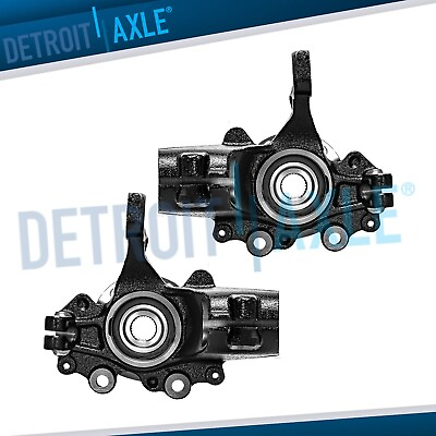 #ad Pair Front Steering Knuckles Wheel Hub Bearing Assembly for 2012 2018 Ford Focus $173.48