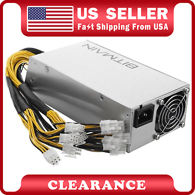 #ad #ad Bitmain Antminer APW7 PSU 1800W Power Supply for Bitcoin Miner S9 V9 T9 S7 L3 D3 $89.00