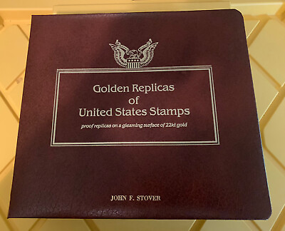 #ad TC104 Golden Replicas Of United States Stamps 41 22K Gold Stamps 8 1992 6 1993 $28.95