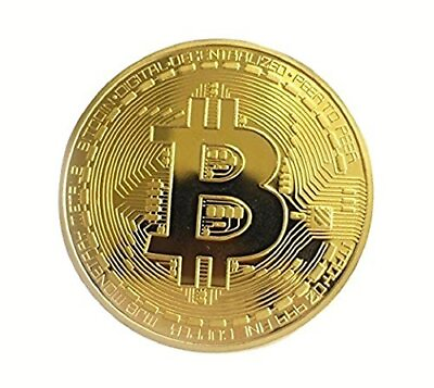 #ad HappinessPlus Bitcoin gold plating Bitcoin virtual currency coin goods gift BTC $30.01
