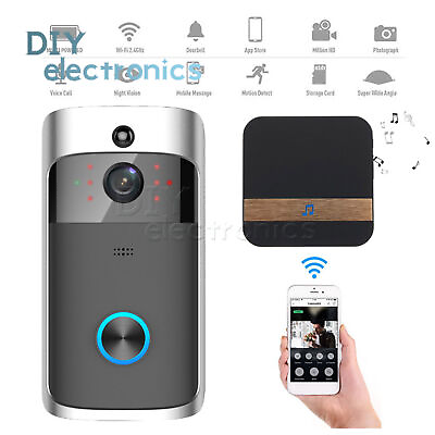 #ad Doorbell WiFi Wireless IR Video Camera Intercom Record Home Bell Security US $34.15