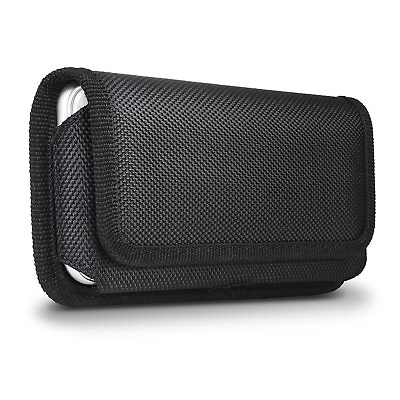 #ad Nylon Horizontal Belt Clip Pouch Magnetic Holster Case For iPhone X XR 6 8 Plus $9.99