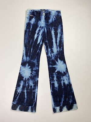 #ad Vintage Y2K Dolce amp; Gabbana ladies Tie Dye Flared Jeans size 40 $250.55