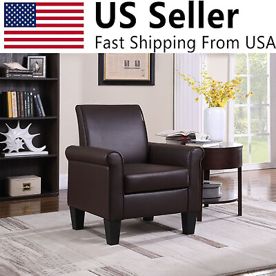 #ad Modern Leisure Accent Arm Chair Single Sofa Seat Cozy Living Room Comfy Lounge $128.99