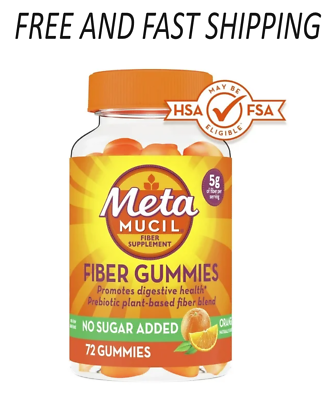#ad Metamucil Daily Fiber Gummies for Digestive Health 5g Fiber Blend 72 Ct $12.99