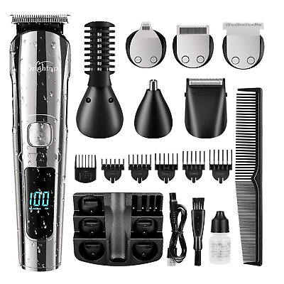 #ad Beard Trimmer for Men 19 Piece Beard Trimming Kit with Hair Clipper and Razor $45.99