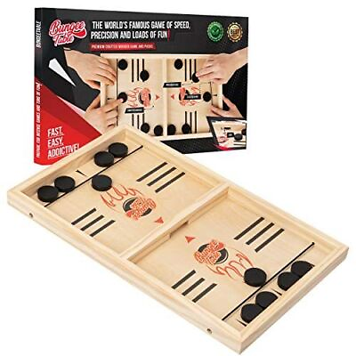 #ad Bungee Table Large Fast Sling Puck Game Paced Fun Family Game Night 2players $65.00