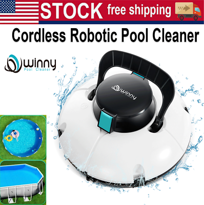 #ad WINNY POOL CLEANER Cordless Robotic Pool Vacuum Automatic Pool Vacuum $124.99