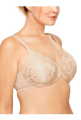 #ad Wacoal The Awareness Bra Women#x27;s 42DD Sand Underwire 85567 Lightly Lined Floral $62.99