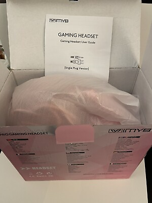 #ad IMYB Wired Gaming Headset A36 Never Used Box Damaged See Pics PINK $10.00