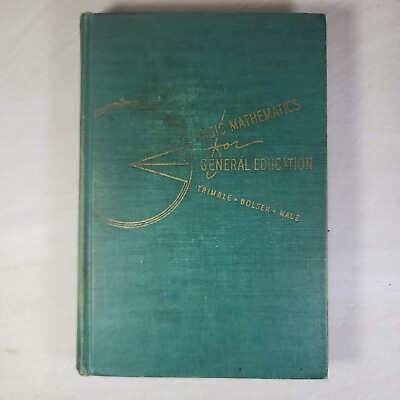 #ad Basic Mathematics For General Education 1950 Hardcover Prentice Hall $24.99