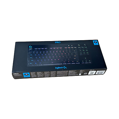 Logitech G PRO Mechanical Gaming RGB Keyboard GX Blue Click Switches SEALED $59.99