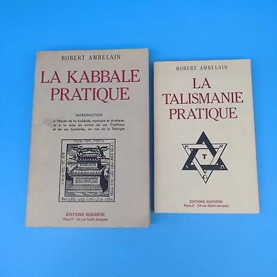 #ad LA KABBALE PRATIQUE TALISMANIE by Robert Ambelain French occult magick rare $100.00