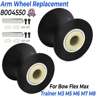 #ad 2x Arm Wheel Replacement #8004550 For Bow Flex Max Trainer Roller M3 M5 M6 M7 M8 $54.99