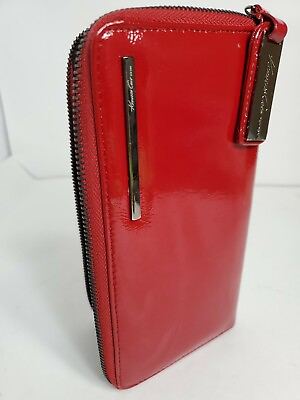 #ad Kenneth Cole Wallet woman Red Organizer wallet 8x4.5quot; $11.90