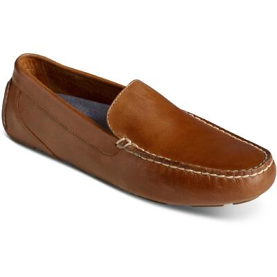 #ad Sperry Mens Davenport Tan Leather Slip On Loafers Shoes 8 Medium D BHFO 9384 $31.99