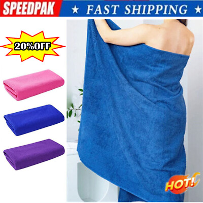 #ad Extra Microfibre Lightweight Beach Towel Quick Dry Travel Towel Bath USN $1.49