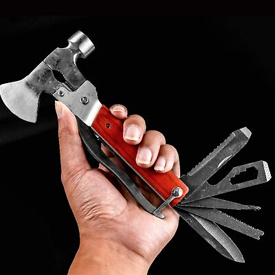 #ad Multi Tools Purpose Camping Emergency Survival Axe Hatchet Hammer Gear Kit Set $14.49