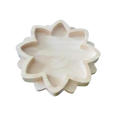 #ad Homyl Wooden Crystal Tray Crystal Organizer Tray Decorative Multi Use Flower $19.16