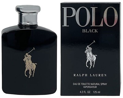 #ad #ad Ralph Lauren Polo Black 4.2 oz 125 ml Eau De Toilette Spray For Men NEW Sealed $27.85