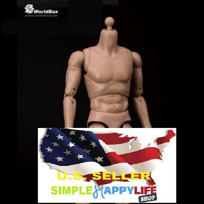#ad WORLDBOX AT011 1 6 narrow shoulder male nude body SUPER DURABLE ❶US seller❶ $34.19