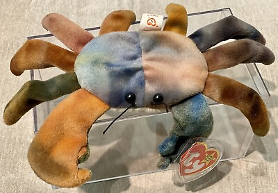 #ad Ty ❤️Beanie Babies Claude the Crab 1996 PVC Pellets Original Baby RETIRED RARE C $129.00