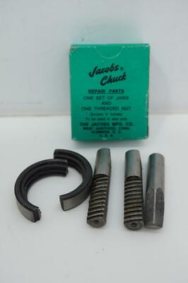 #ad New Jacobs U3R Jaws amp; Threaded Nut Repair Kit 3 17 32 Cap Drill Chuck #7814 $36.00
