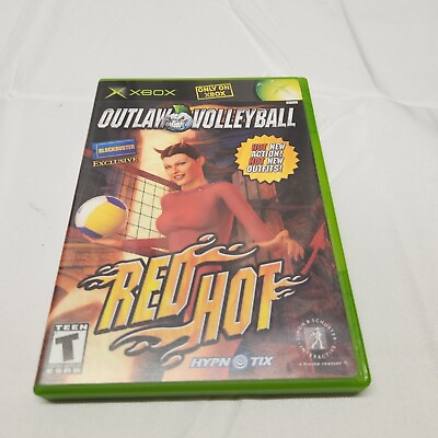 #ad Outlaw Volleyball Red Hot XBOX BLOCKBUSTER EXCLUSIVE In Rental Case Tested Good $8.99