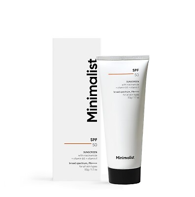 #ad Minimalist Sunscreen SPF 50 PA with Multi Vitamins 50g Free Shipping $19.70