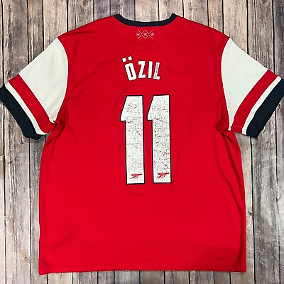 #ad Arsenal Mesut Ozil 2012 2013 2014 Nike Home Jersey 2XL Mens Red Kit READ $59.95