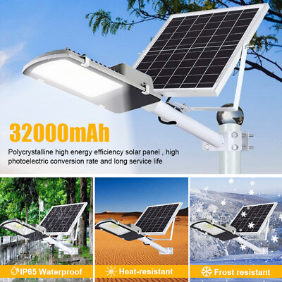 #ad 1000000LM 1000W Commercial Solar Street Light LED IP65 Dusk Dawn Road LampPole $59.99