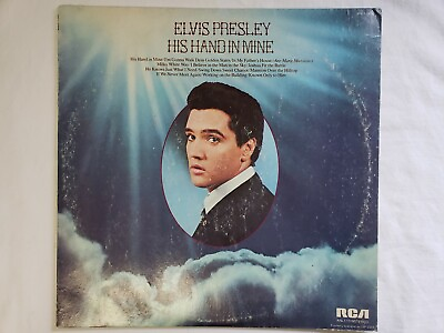 #ad Vintage Elvis Presley His Hand In Mine LP 1976 RCA ANL1 1319 Rare Gospel $13.99