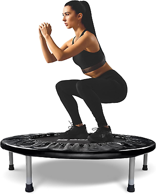 #ad Foldable Mini Trampoline for Indoor and Garden Workout 300 lbs for Kids amp; Adults $83.99