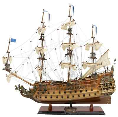 #ad Model Ship French Ship of the Line #x27;Soleil Royale#x27; Masts and Sails 1900#x27;s $1195.00
