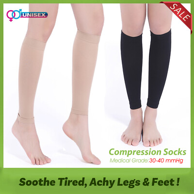 #ad 30 40mmHg Compression Socks Stockings for Leg Relief Pain Swelling Fatigue Edema $20.62