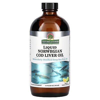 #ad Liquid Norwegian Cod Liver Oil Lemon Lime 16 fl oz 480 ml $24.74