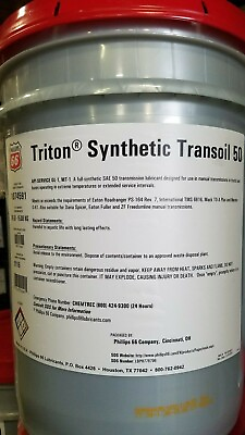 #ad Triton Synthetic Transoil 50; Manual Transmission Fluid; API MT 1; 5 Gallon Pail $337.99