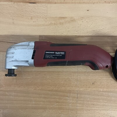 Chicago Electric 62866 Oscillating Multifunction Power Tool 120V 1.6A Working $19.99