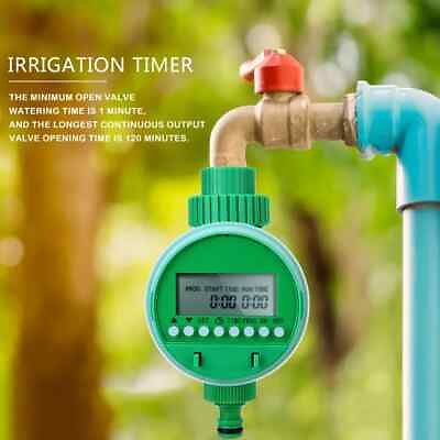 #ad Intelligence Garden Water Timer Valve Watering Control Device Lcd Display $29.52