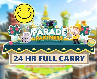 #ad Monopoly Go PARADE Partners Event FULL CARRY 24 HOURS $18.00
