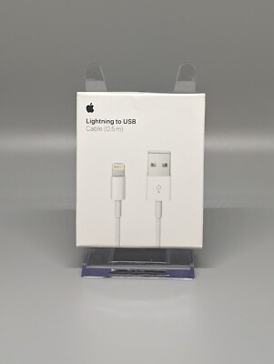 #ad Apple 0.5m 1.5ft Lightning to USB Charging Charge Cable for iPhone ME291AM A $8.00