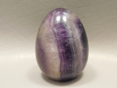 #ad Fluorite Crystal Egg 2 inch Mineral Purple Stone 50 mm #O2 $20.00