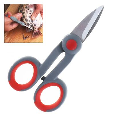 #ad Stainless Steel Fishing Pliers Scissors Braid Line Cutter Hook Remover Tool $5.90