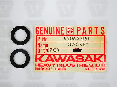 #ad Kawasaki NOS NEW 92065 061 Petcock Gasket 2 C2 G4 G5 KD KE KH KM KT MC1 C2SS $9.99