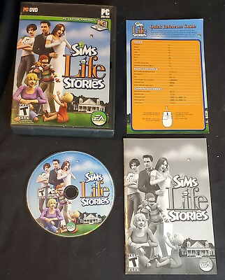 The Sims Life Stories Game PC Windows DVD ROM 2007 Complete $10.44