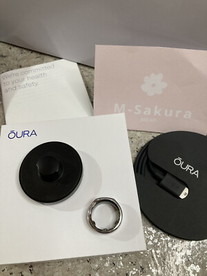 #ad Oura Ring Gen3 US7 size Heritage silver Used Charging lasts about 2 days. $169.00