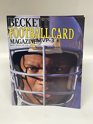 #ad Beckett Football Card Magazine Bo Jackson #1 December 1989 $19.95