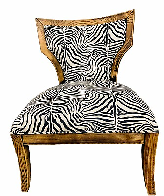 #ad Zebra Chair For stylish Home Decor Made In Vietnam. Great Condition. $500.00