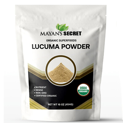 #ad Mayan#x27;s Secret Certified Organic Lucuma Powder 16 Ounce $16.99